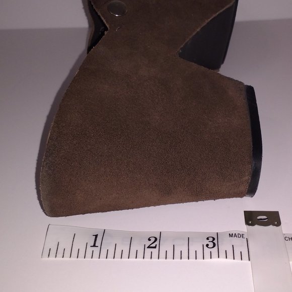 *Robert Clergerie Paris brown green suede platform clogs 8.5 - Picture 11 of 11